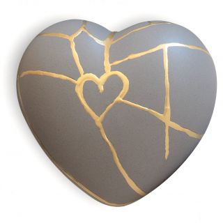 Cuore Kintsugi Grey scaled